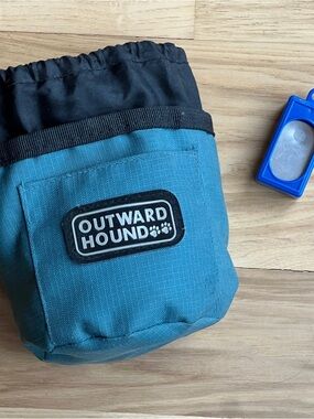 Outward Hound Teal and Black Treat Pouch